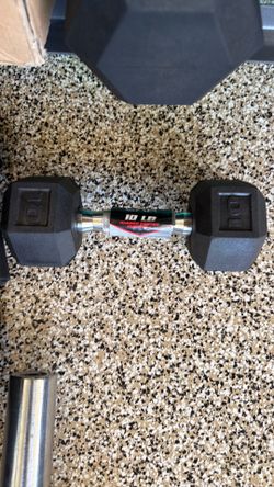 10 pound cap dumbbell