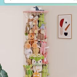 Stuffed Animal Zoo Storage - Pink