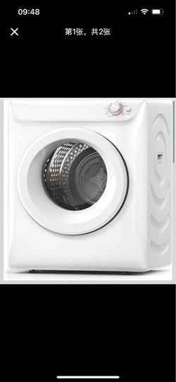 3.5 Cu. Ft. Portable Clothes Dryer for Laundry Small Portable Dryers for Clothes, 120V Electric Drye