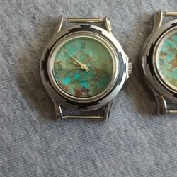 Genuine Kingman Turquoise Quartz Watch Heads