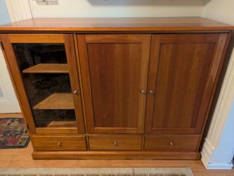 Oak Wood Cabinet Available this weekend May 22-24th at 10-6pm at Yard sale at 2424 Cleveland Ave Everett 98201