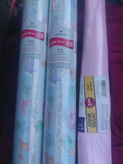 Baby shower gift wrapping paper
