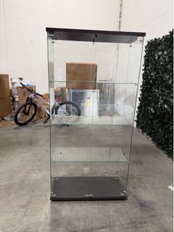 New Assembled Curio Glass Display Cabinet
