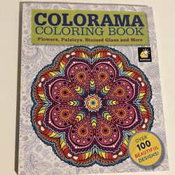 Colorama Coloring Book For Adults Flowers, Paisleys & More As Seen On TV 2015