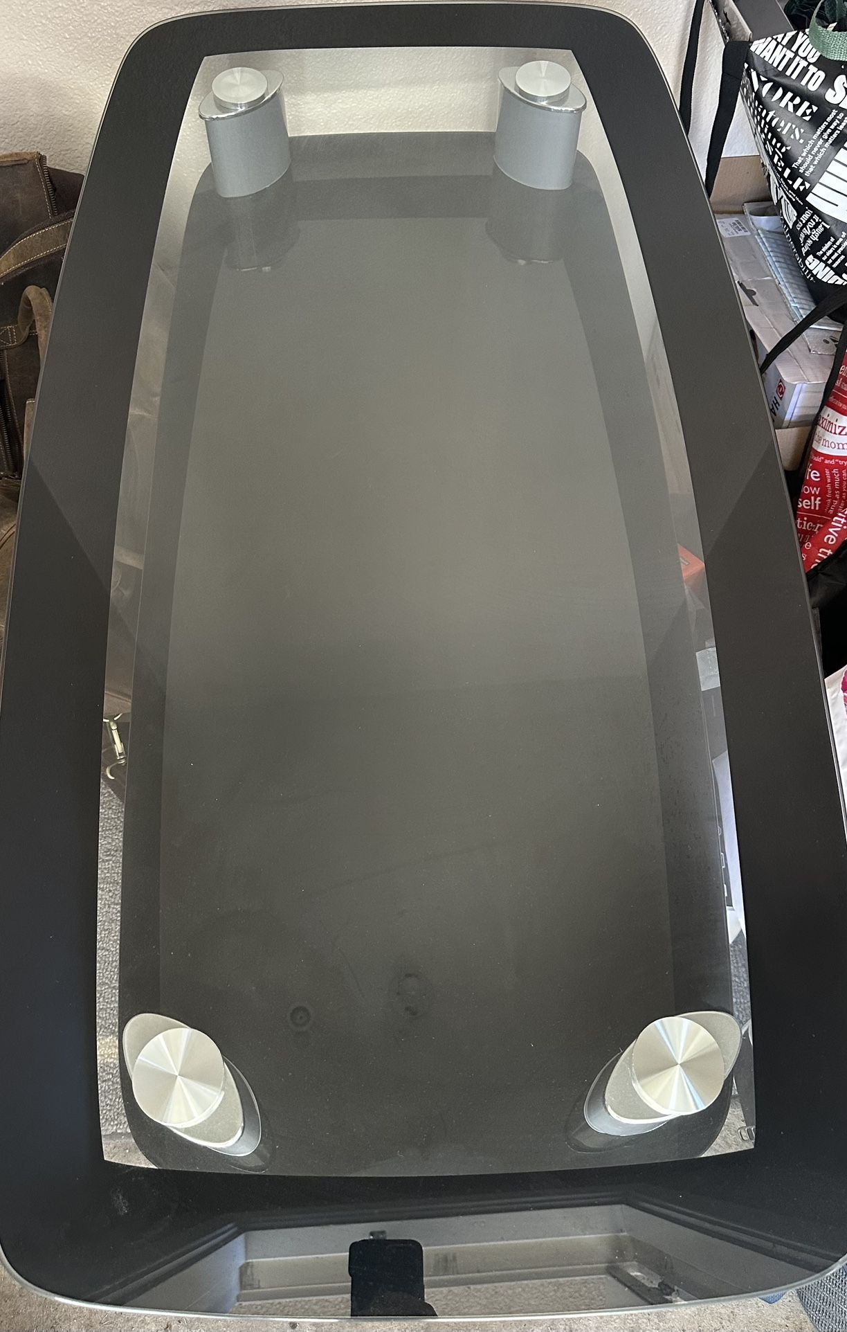 Modern Glass/metal Center Table 