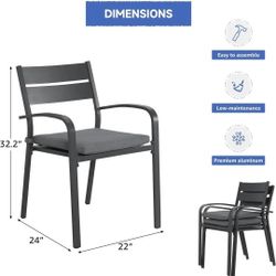 aluminum dining chair 2 pack for $40 or 4 pack for $70
