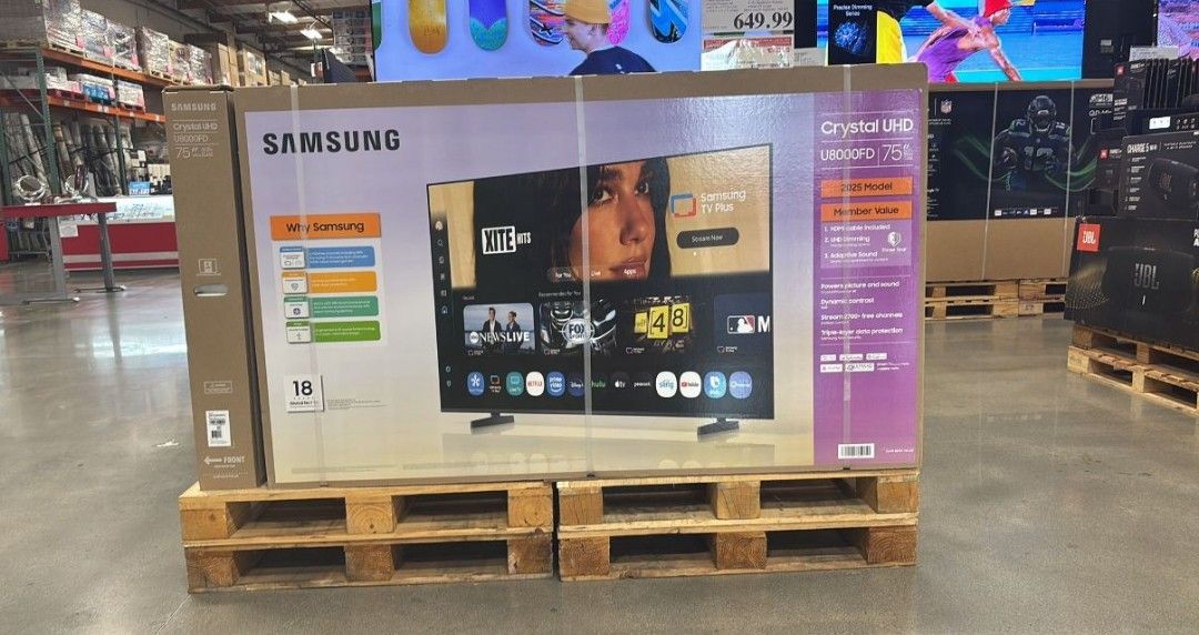 75 “ Samsung smart 4K LCD hdr Crystal tv