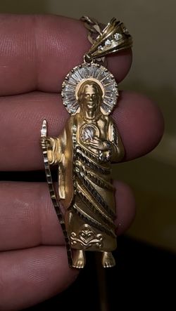 14k San judas Pendant