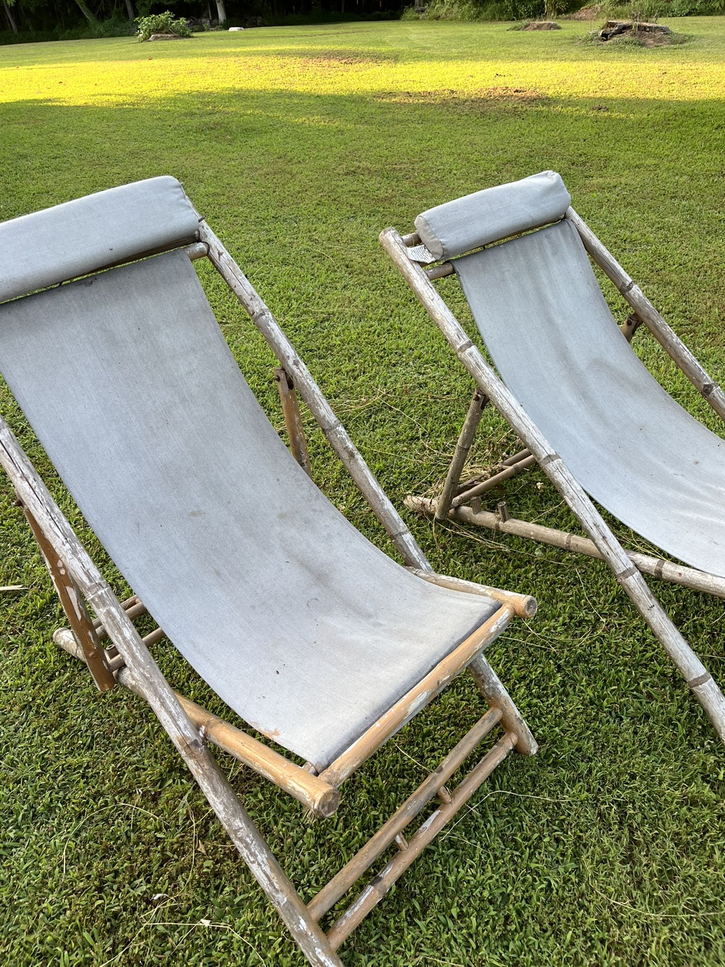 Patio Linge Chairs Bamboo