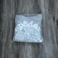 Grey OG Web Sp5der Hoodie
