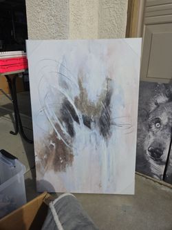Large Abstract Canvas Painting