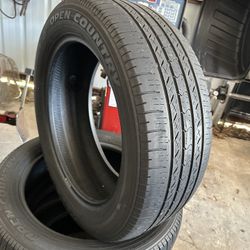 235-55-19=Used Toyo tires Fair condition. Installation balance included $120set