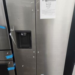 27 cu. ft. Side-by-Side Standard Depth Slim In Door Ice and Water Dispenser in PrintProof Stainless Steel WI-Fi enabled