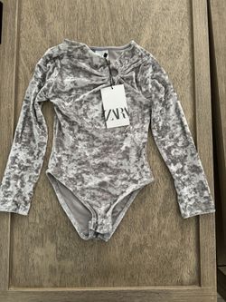Zara Size 6 Kids Velvet Top