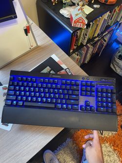 Corsair K63 Wired Mechanical Keyboard- Blue LED Cherry Mx Red