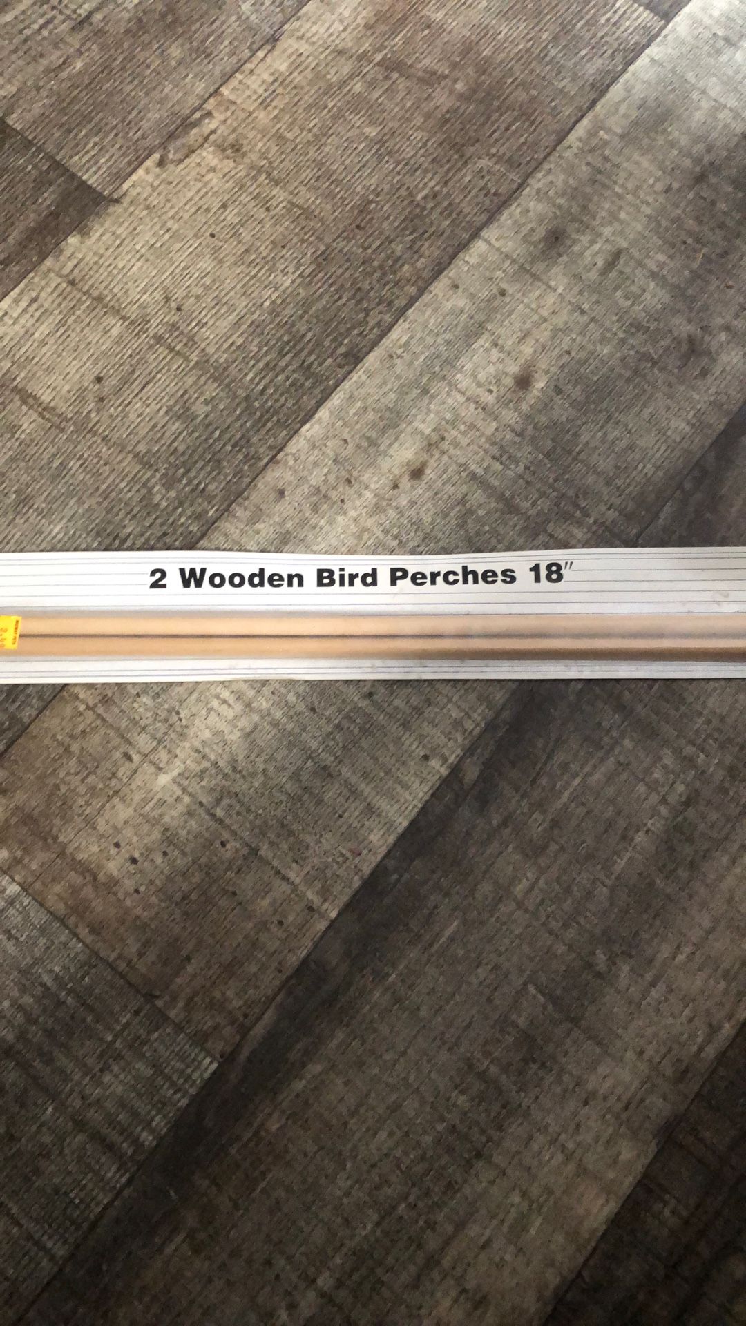2 Wooden Bird Perches 18”
