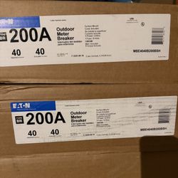 200 Amp 40 Space/Circuit EUSERC BR Type Main Breaker Meter Breaker Top Only Surface