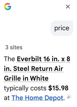 NEW Everbilt AC wall or ceiling registers