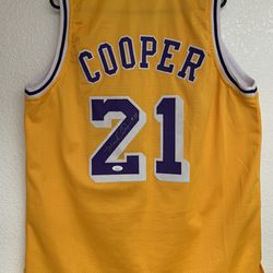 Michael Cooper Lakers Autographed Jersey