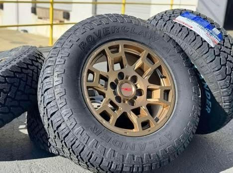 NEW 17" Wheels & 265/70R17 A/T Tires Rims Toyota 4runner Tacoma Tundra Sequoia Lexus GX460 TRD PRO 2026 Wildpeak AT4W  Black Silver Bronze All Terrain