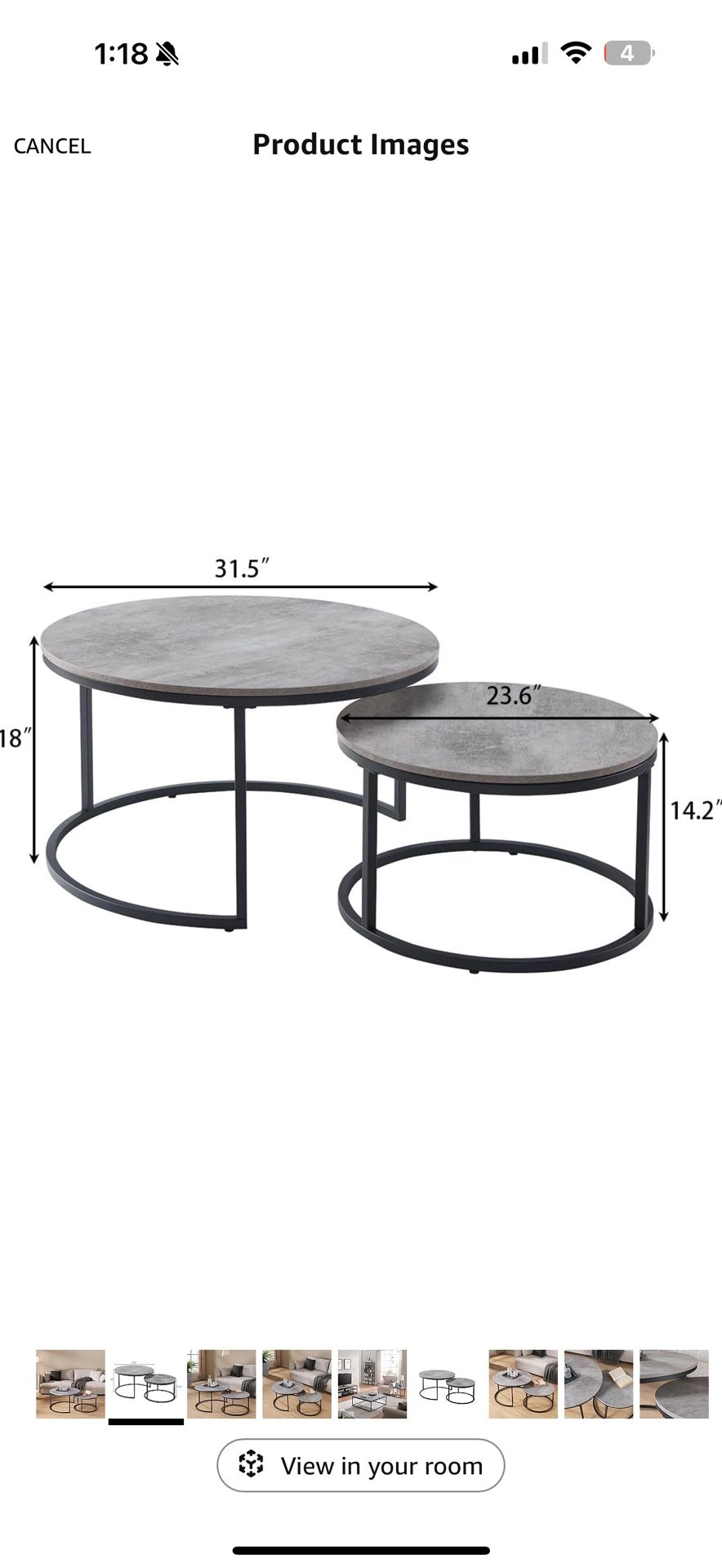 Coffee Table Double