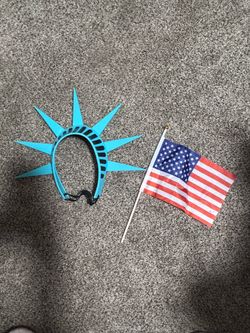 Statue of Liberty Crown Headband with American Flag
