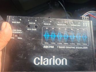EQUALIZADOR EQUALIZER CLARION GOOD CONDICIÓN ABLO ESPAÑOL