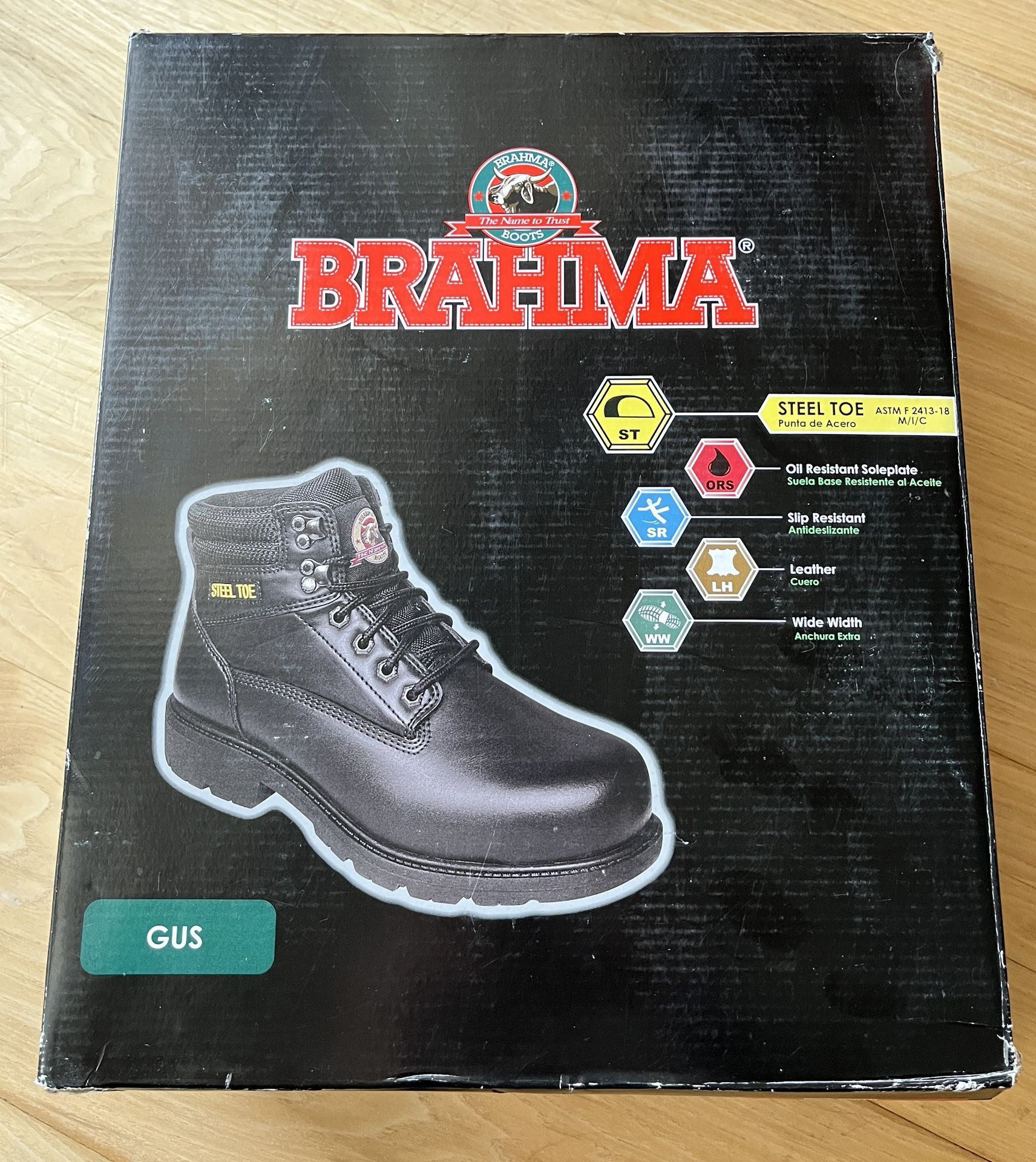 Men’s Steel Toe Work Boot- Size 13 Wide