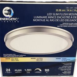 Energetic 14” Slim LED Flush Mount Light Fixture Item  1783628 Model  MXL1148