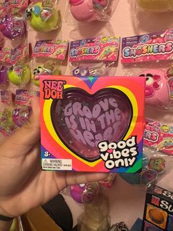 Pink needoh good vibes heart