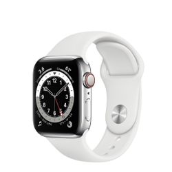 Apple Watch Series 6 GPS + Cellular, 40mm Stainless Steel Case 
