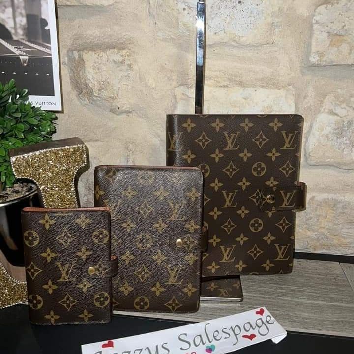 Louis Vuitton, Damier Brown PM Agenda Small With Planner Paper Notebook  Refill From LV for Sale in Fairfax, VA - OfferUp