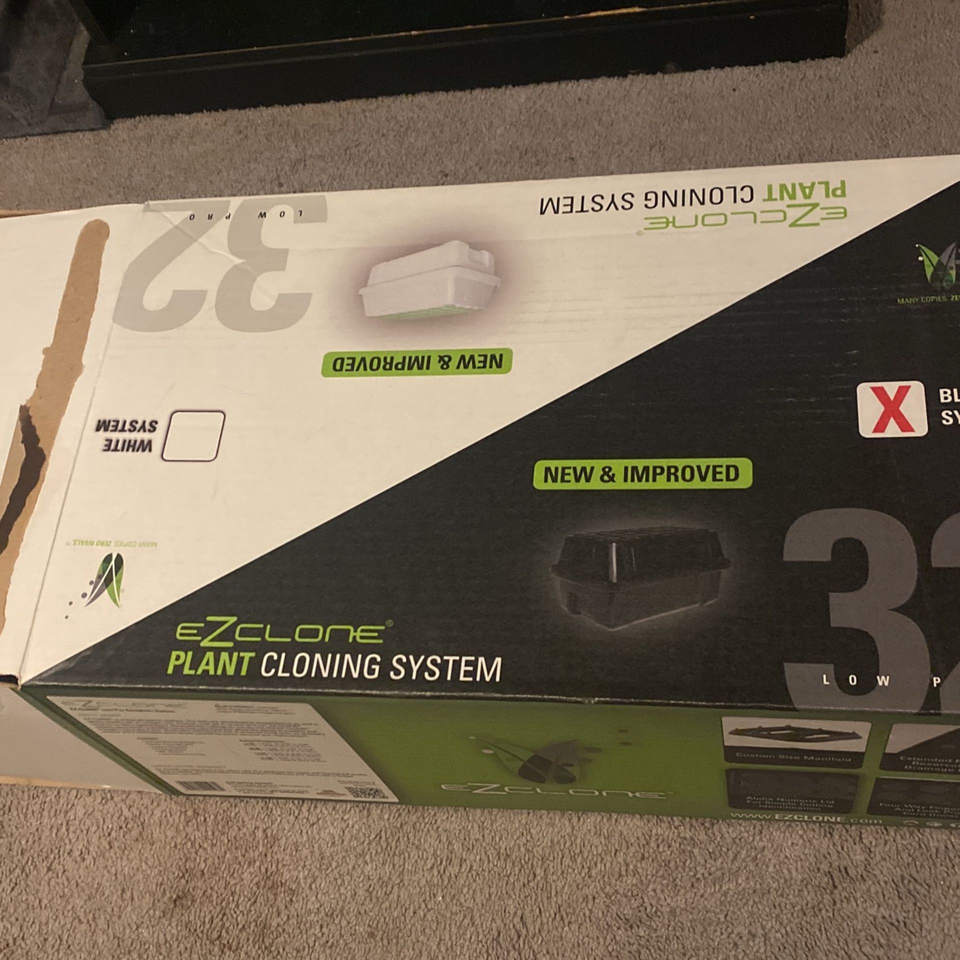 EZclone Plant Cloning System Black 32 Slot
