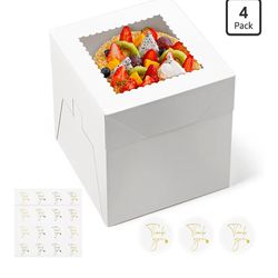 New 4pck Cake Boxes