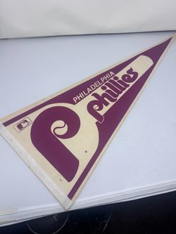Vintage Philadelphia Phillies Felt Pennant Flag
