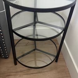 Glass end table / night stand