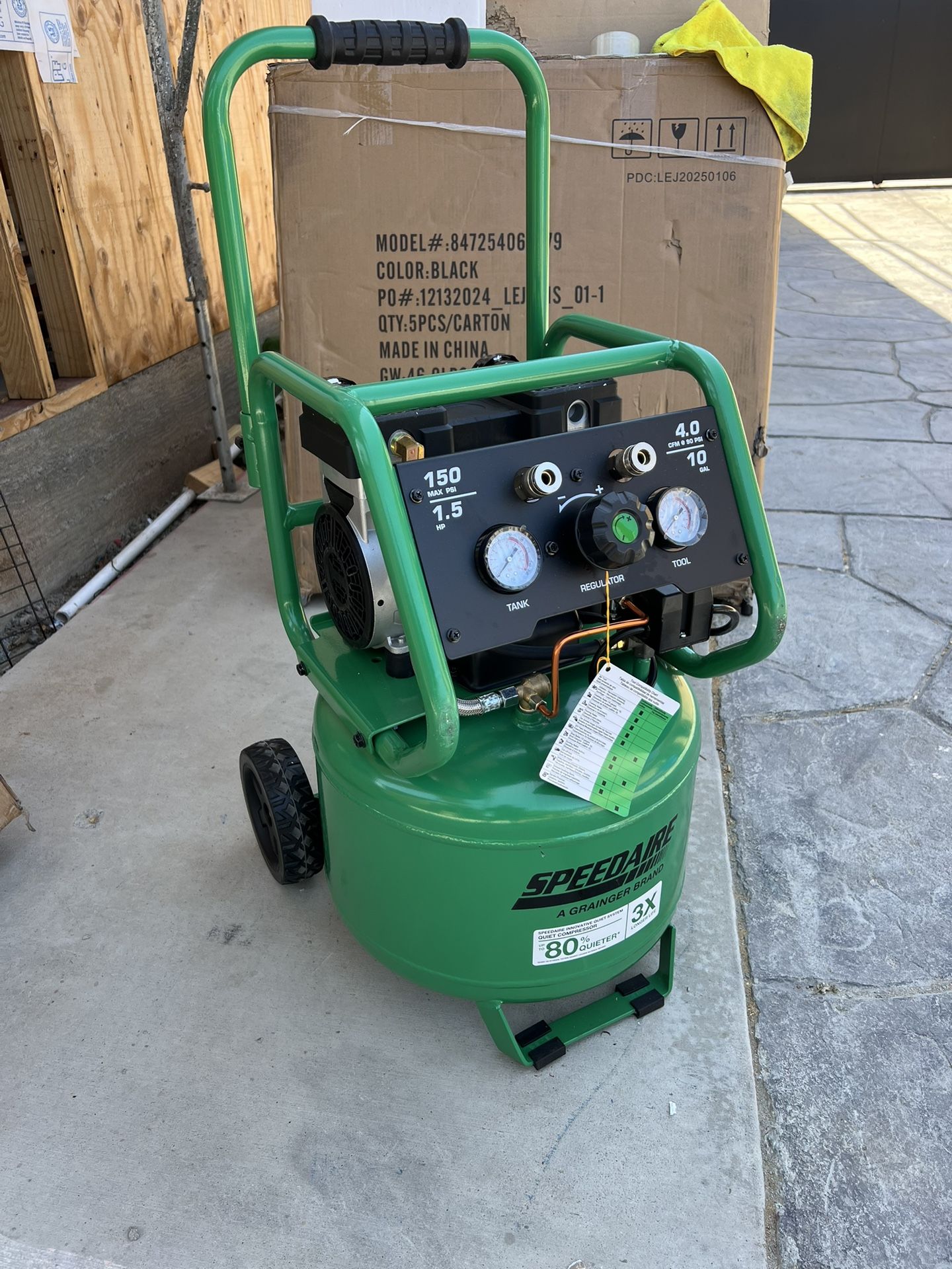 New Speedaire 10 Gallons Air Compressor