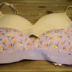 Victorias Secret PINK Wireless T-Shirt Bras (2) / Size 32B for Sale in