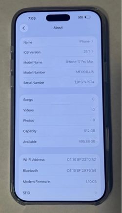 iPhone 17 pro max