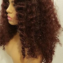 Long Red Curly Wig