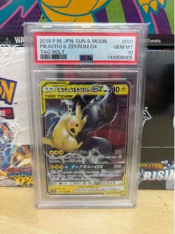 Japanese S&M Pikachu Zekrom PSA 10