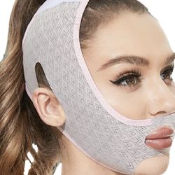 FUIART Beauty Face Sculpting Sleep Mask, Chin Strap for Double Chin for Woman, V-Line Shaping Face Masks (1Pack)