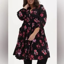 Torrid Floral Dress 2X