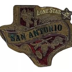 Vintage 1980 San Antonio Belt Buckle 
