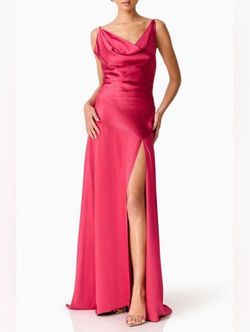 Elliatt Satin Cowl Neck Maxi Dress