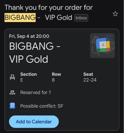 BigBang 9/4 Oakland
