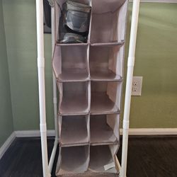 Fabric Shoe Rack, 10 Cubbies 