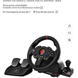 Gaming steering wheel set