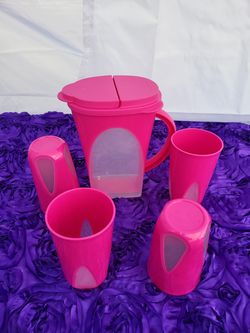 Nuevo Set De Tupperware Color Rosa