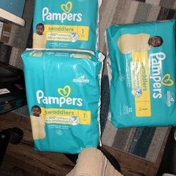 Baby Diapers. “pampers Size 1”